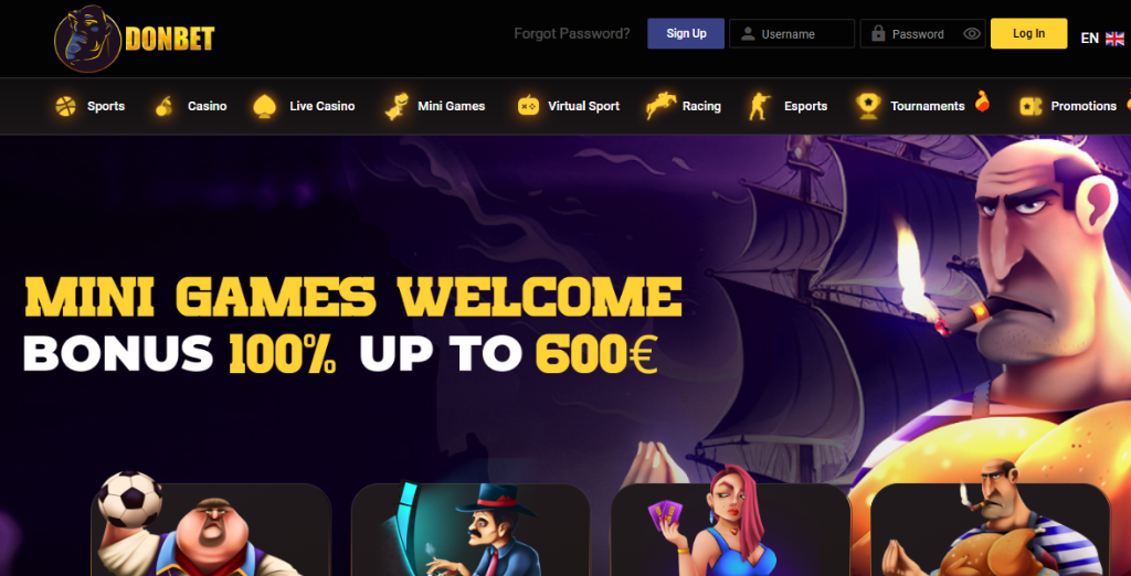 Donbet Casino Screenshot